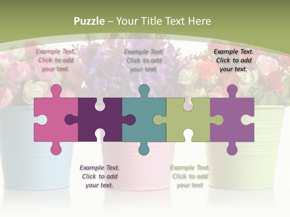 Botany White Photo PowerPoint Template