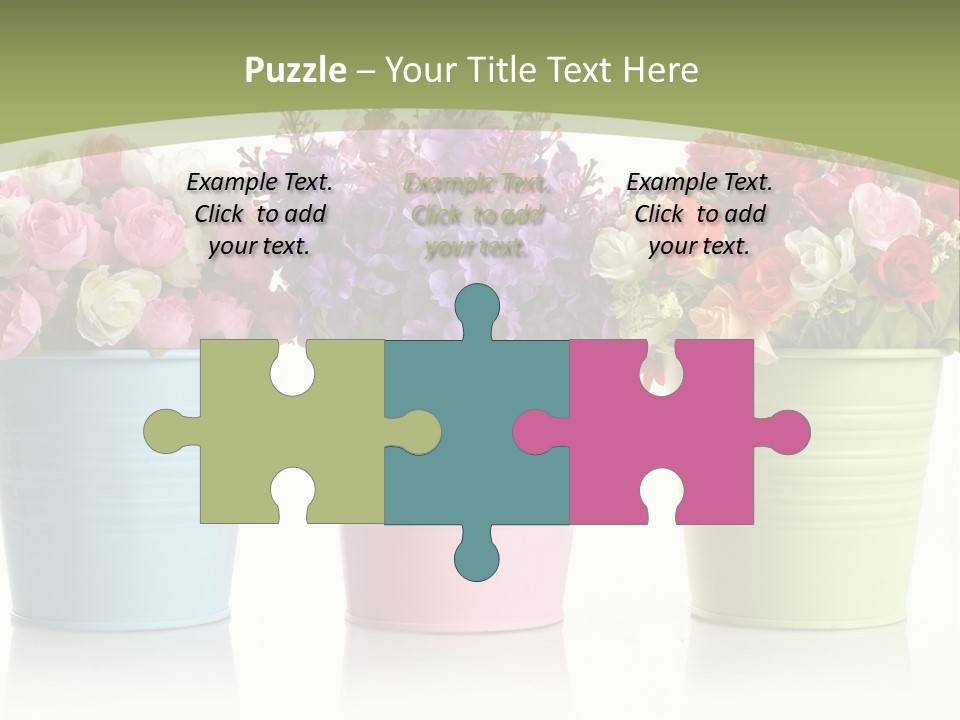 Botany White Photo PowerPoint Template