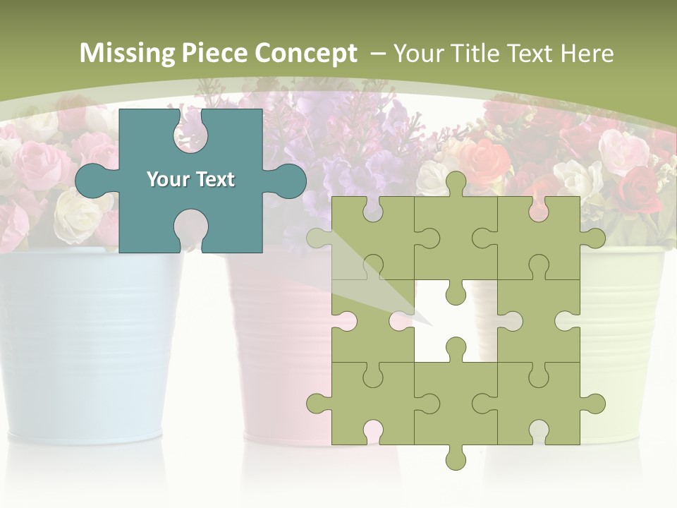 Botany White Photo PowerPoint Template