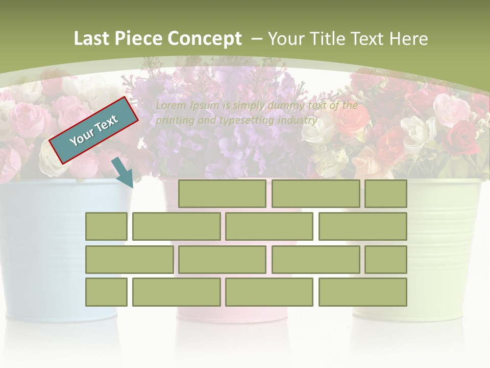 Botany White Photo PowerPoint Template