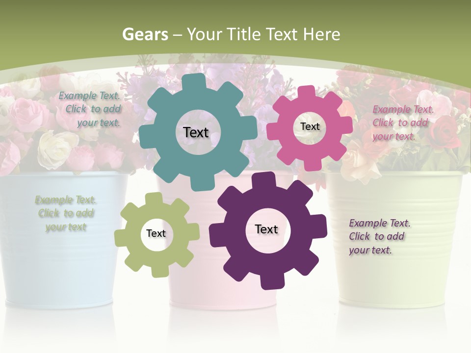 Botany White Photo PowerPoint Template