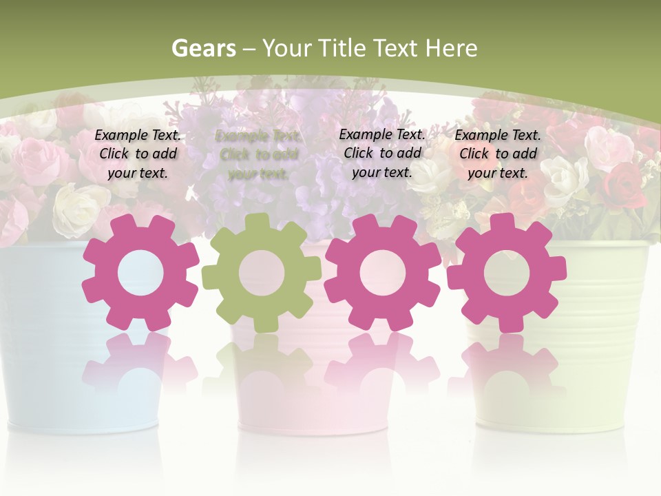 Botany White Photo PowerPoint Template