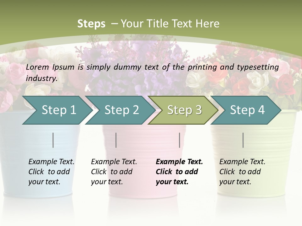 Botany White Photo PowerPoint Template