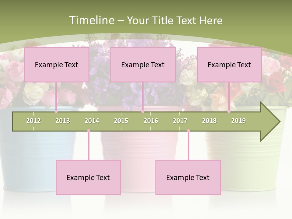 Botany White Photo PowerPoint Template