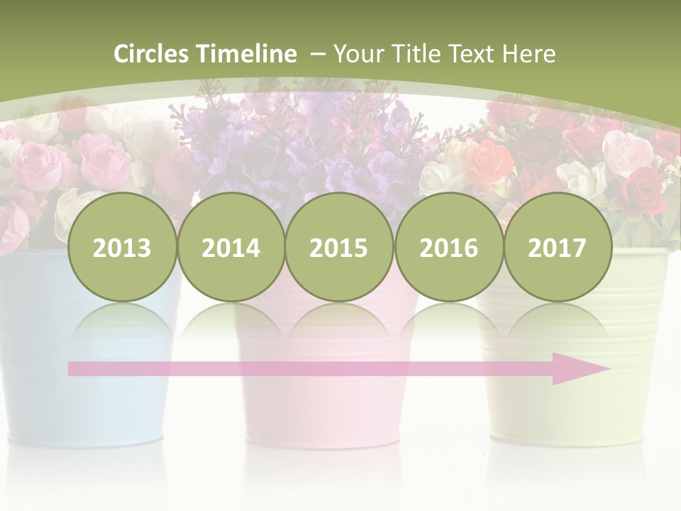 Botany White Photo PowerPoint Template