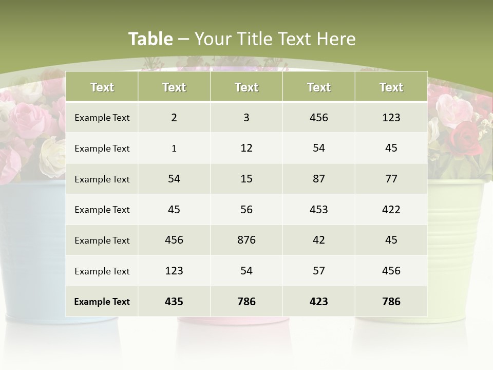 Botany White Photo PowerPoint Template