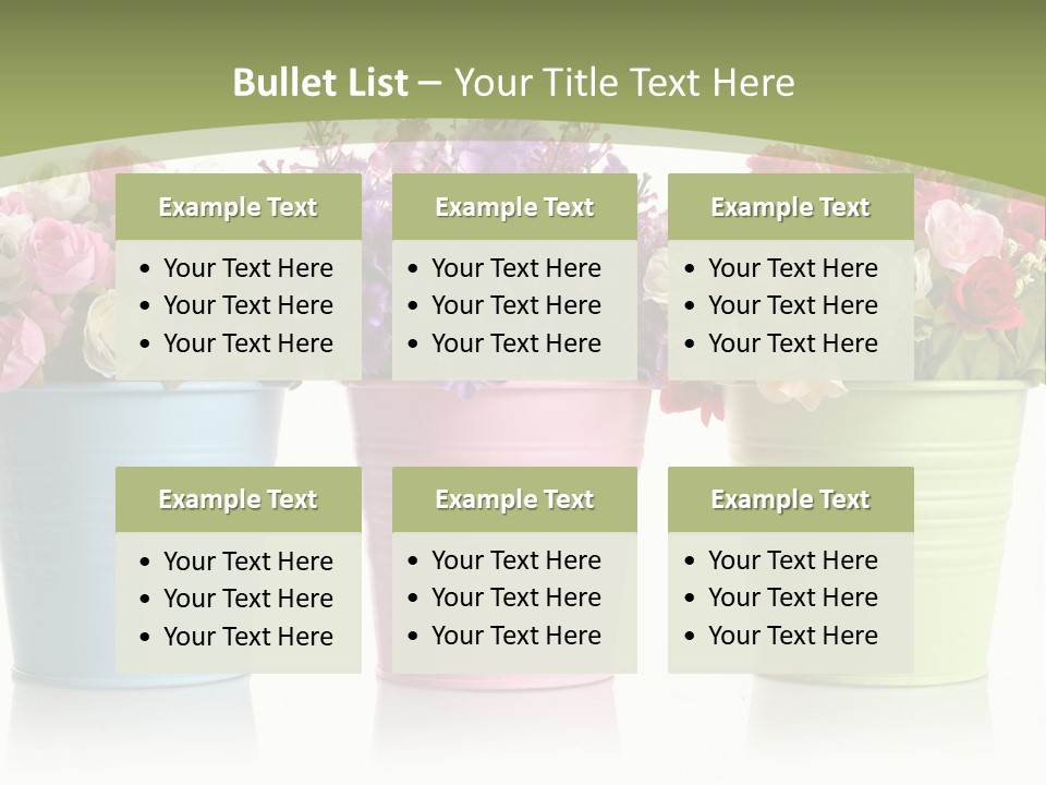 Botany White Photo PowerPoint Template