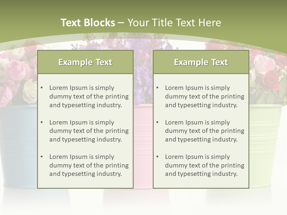 Botany White Photo PowerPoint Template