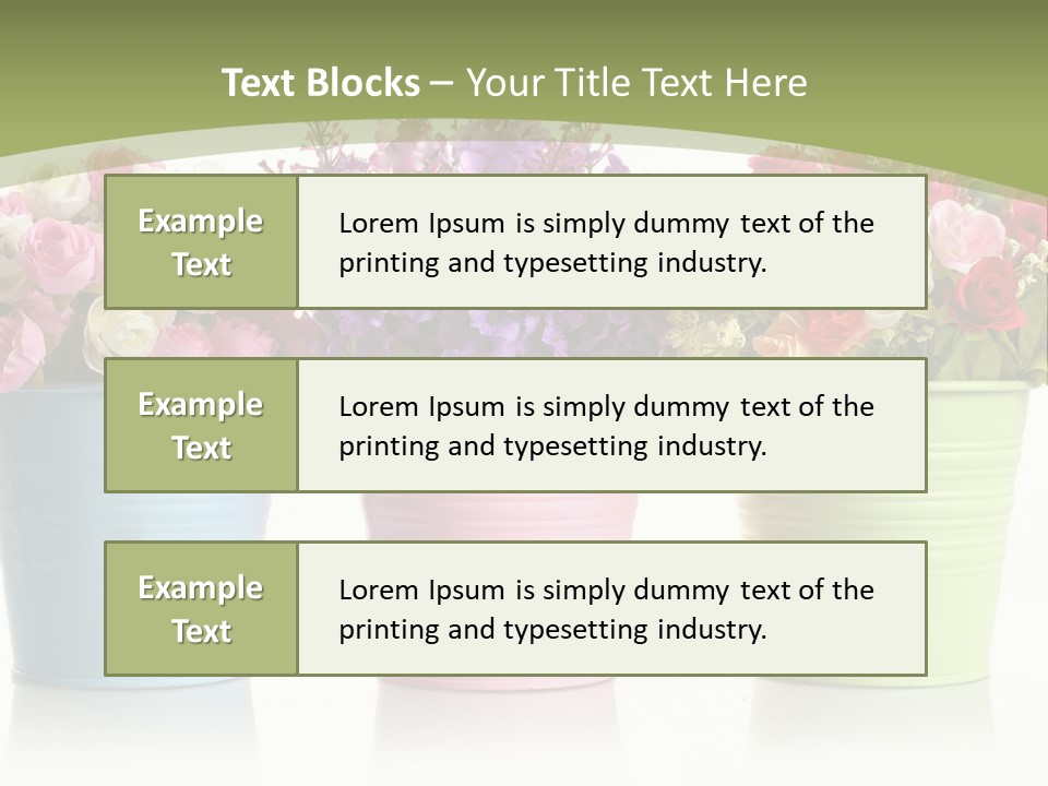 Botany White Photo PowerPoint Template