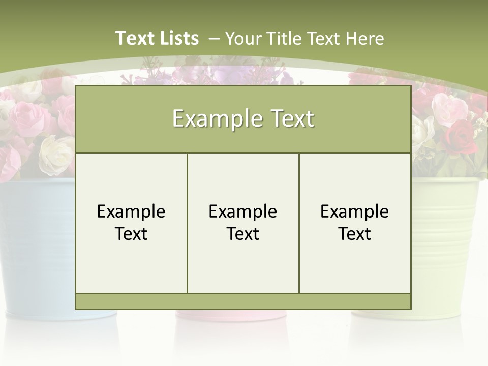 Botany White Photo PowerPoint Template