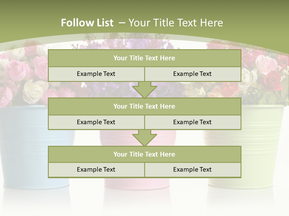 Botany White Photo PowerPoint Template