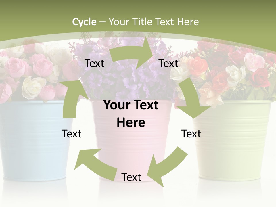 Botany White Photo PowerPoint Template