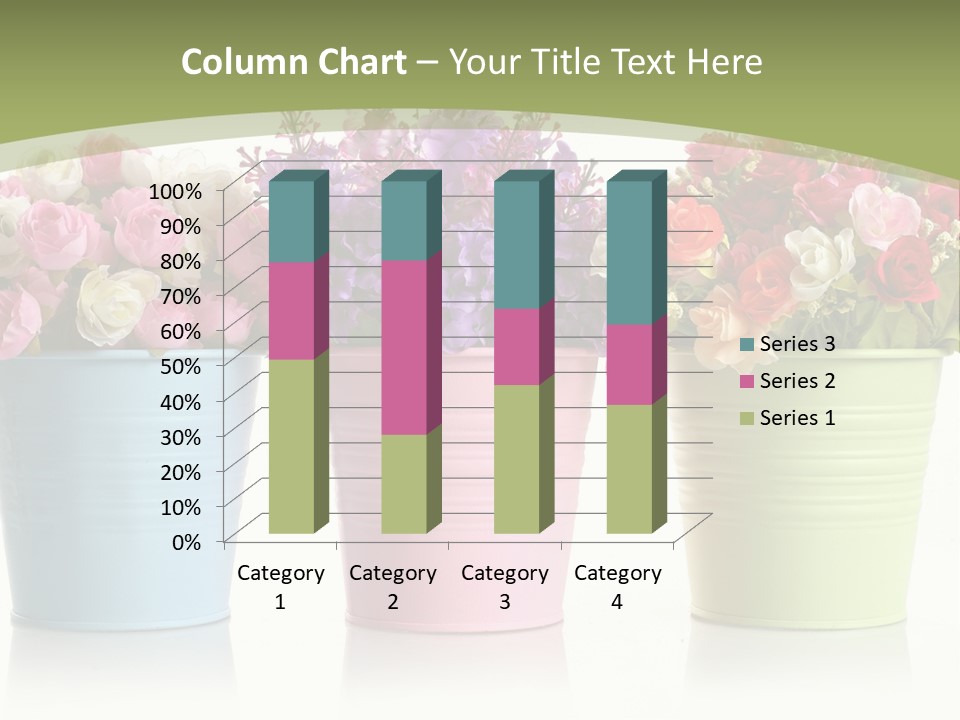 Botany White Photo PowerPoint Template