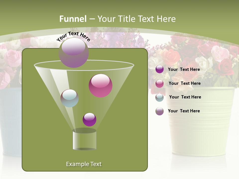 Botany White Photo PowerPoint Template