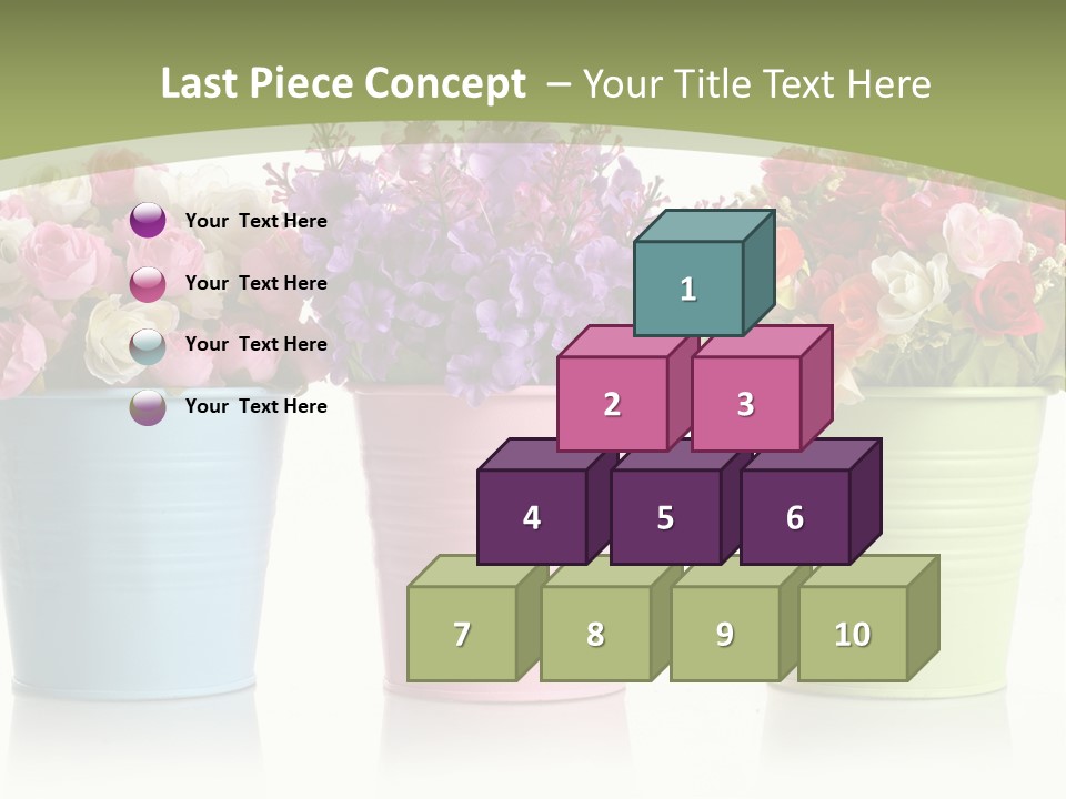 Botany White Photo PowerPoint Template