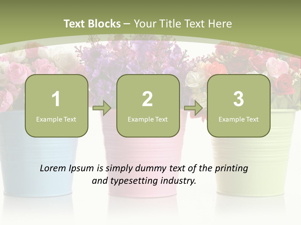 Botany White Photo PowerPoint Template