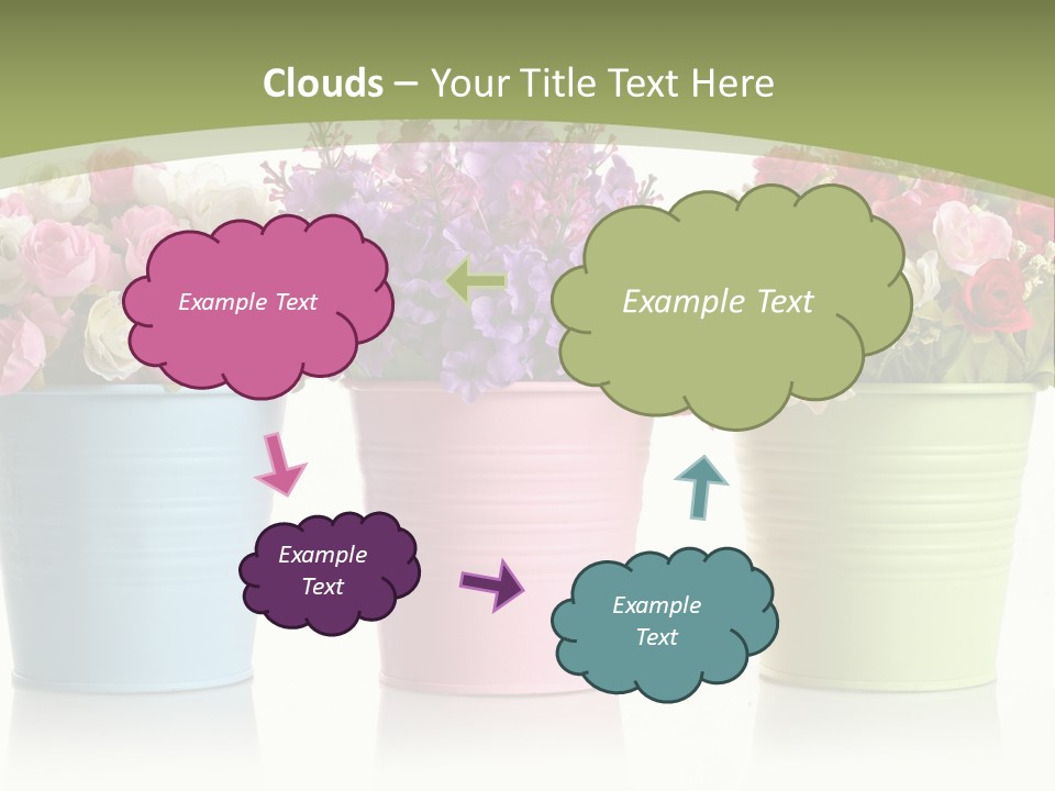 Botany White Photo PowerPoint Template