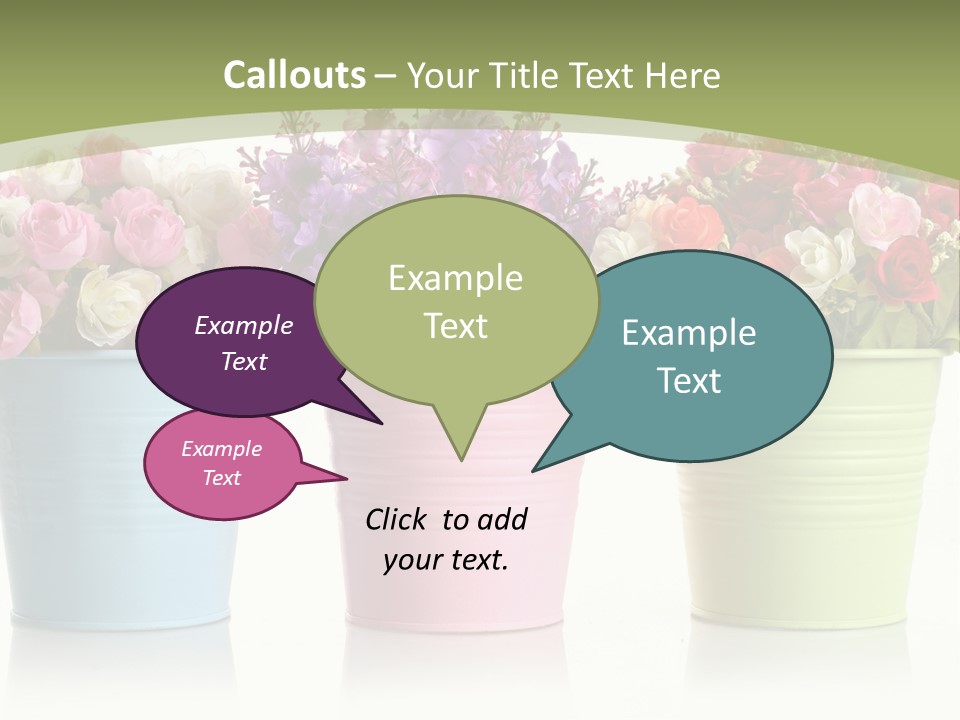 Botany White Photo PowerPoint Template