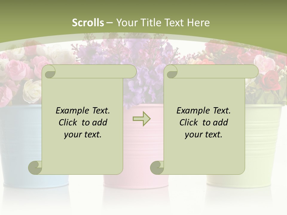 Botany White Photo PowerPoint Template