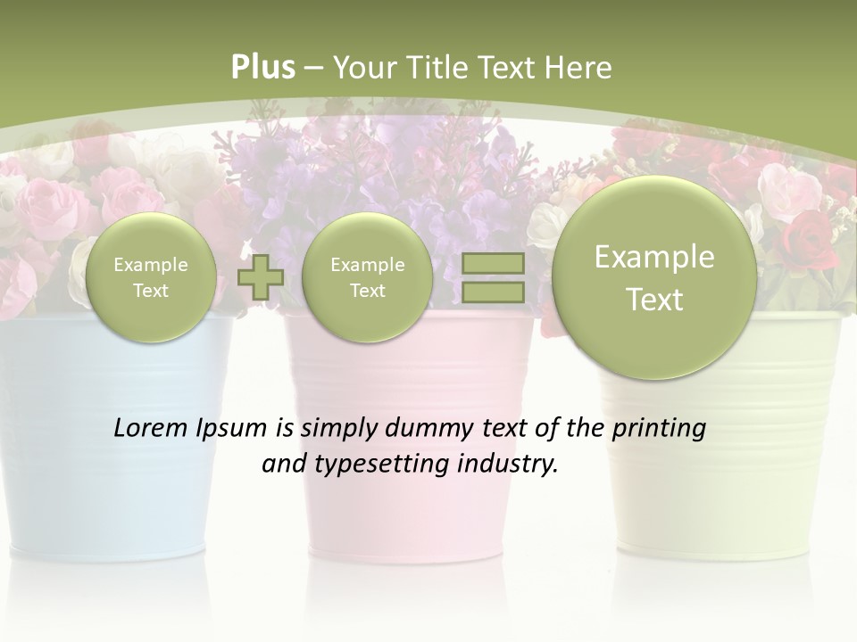 Botany White Photo PowerPoint Template