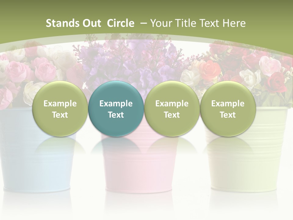 Botany White Photo PowerPoint Template