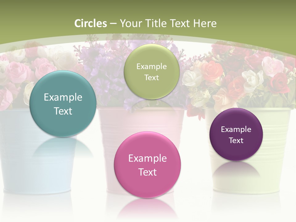 Botany White Photo PowerPoint Template