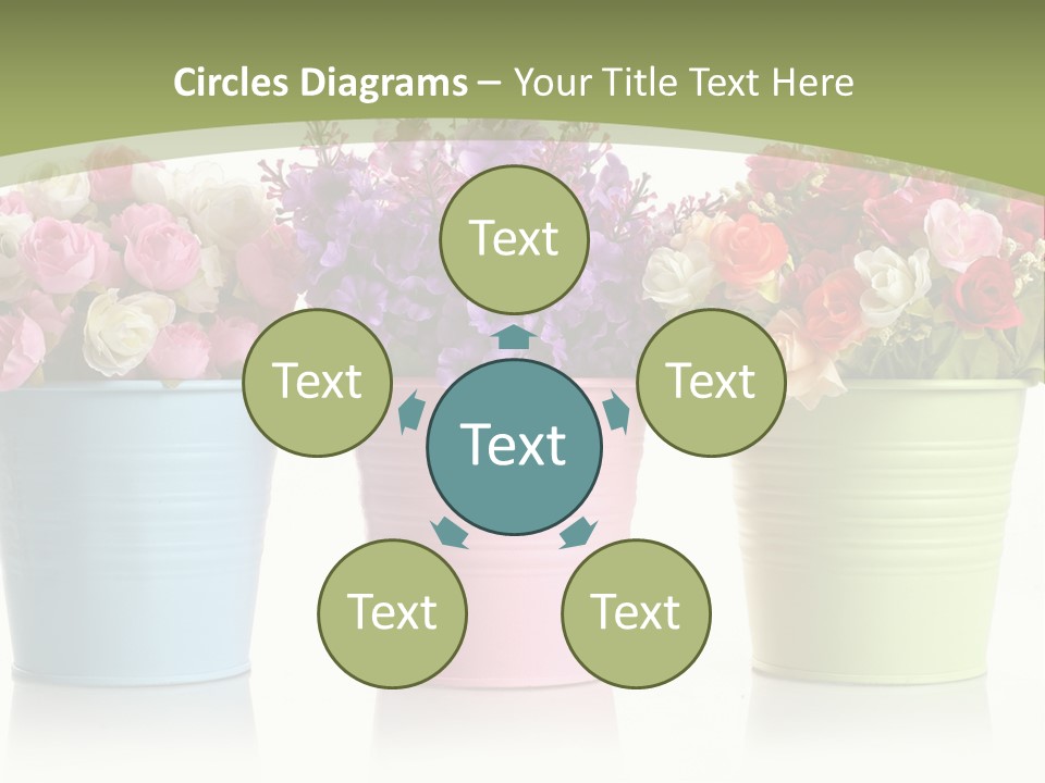 Botany White Photo PowerPoint Template