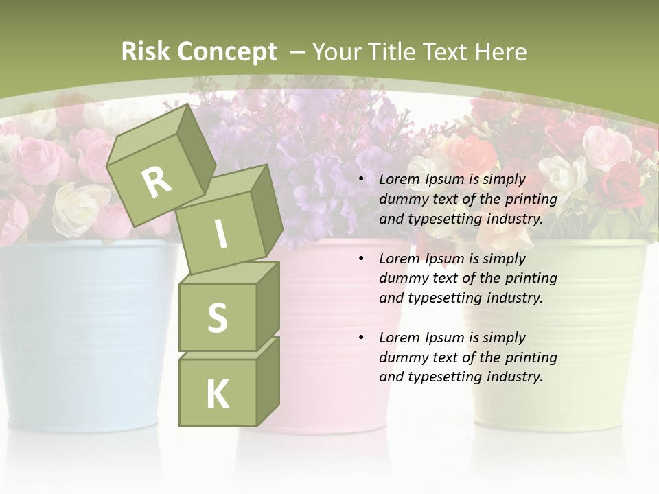 Botany White Photo PowerPoint Template