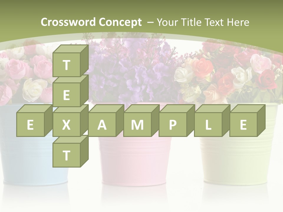 Botany White Photo PowerPoint Template