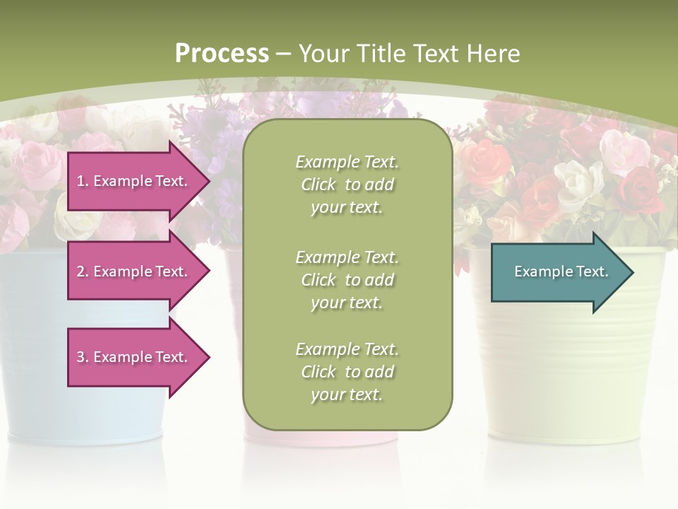 Botany White Photo PowerPoint Template