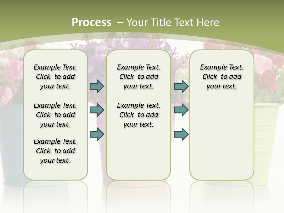 Botany White Photo PowerPoint Template