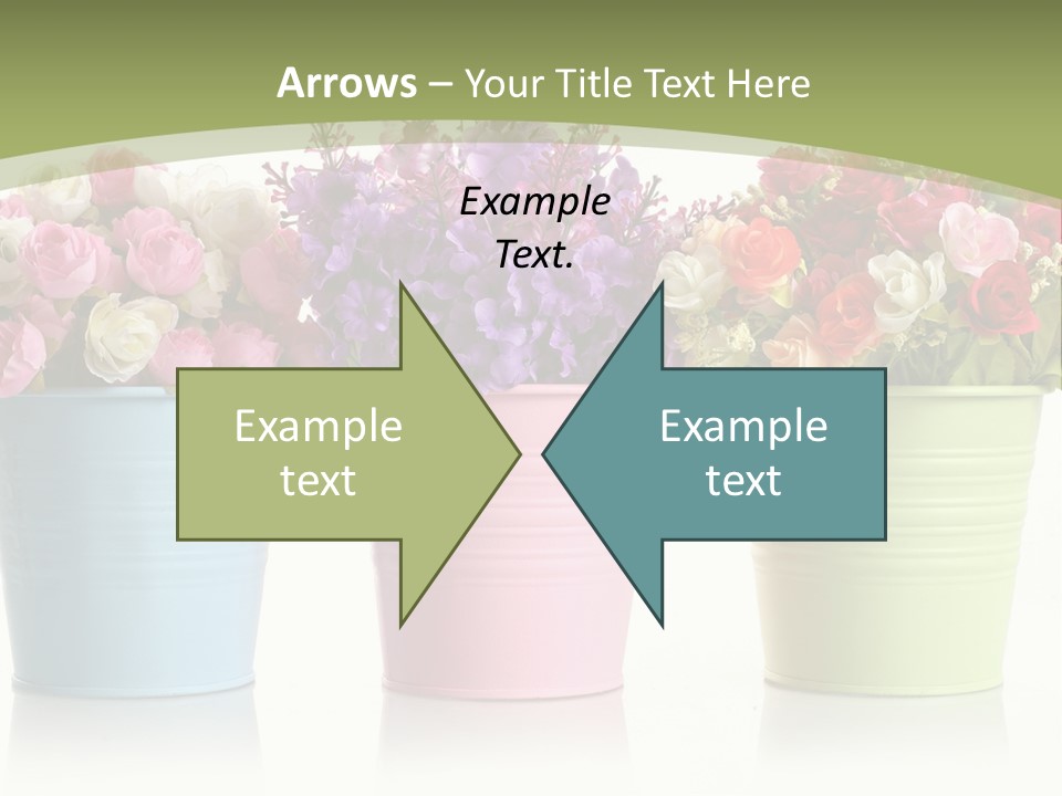 Botany White Photo PowerPoint Template