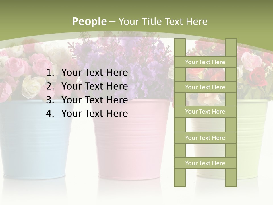 Botany White Photo PowerPoint Template