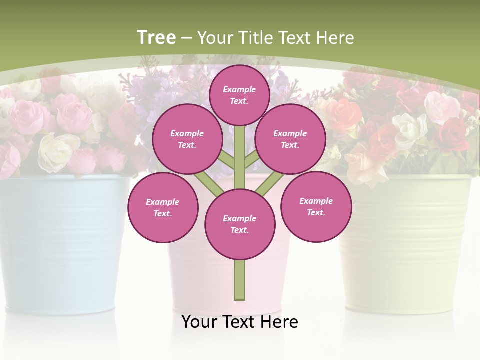 Botany White Photo PowerPoint Template