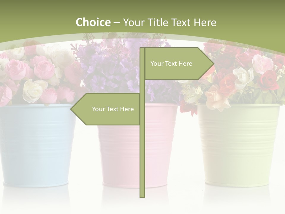 Botany White Photo PowerPoint Template