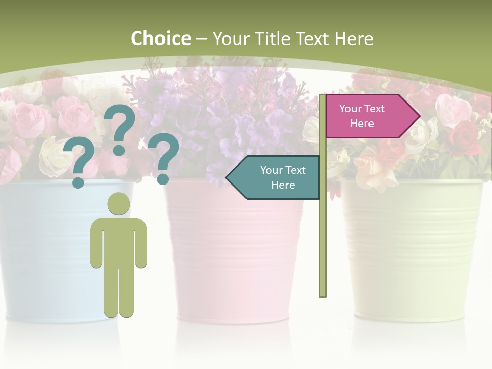 Botany White Photo PowerPoint Template