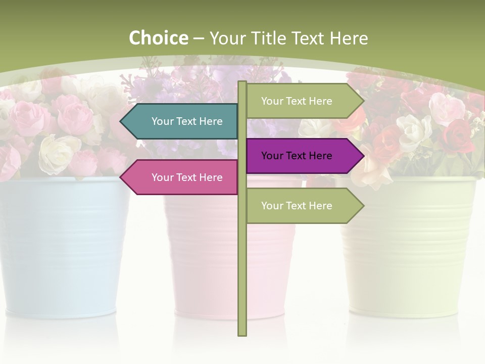 Botany White Photo PowerPoint Template