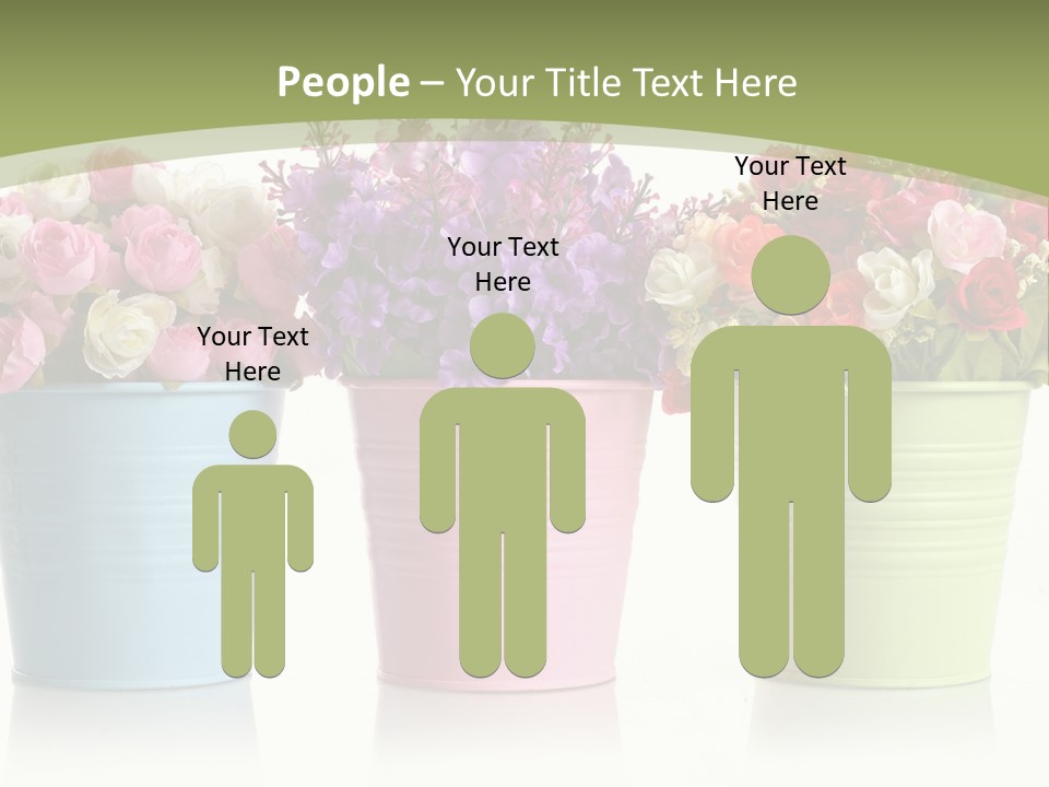 Botany White Photo PowerPoint Template