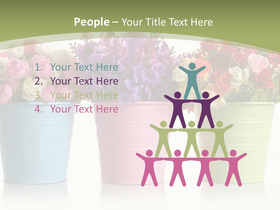 Botany White Photo PowerPoint Template