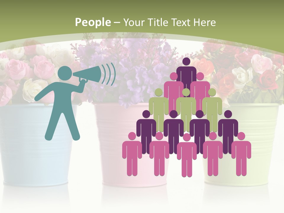 Botany White Photo PowerPoint Template