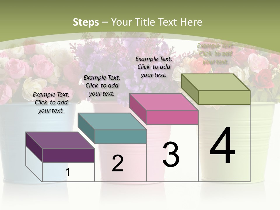 Botany White Photo PowerPoint Template