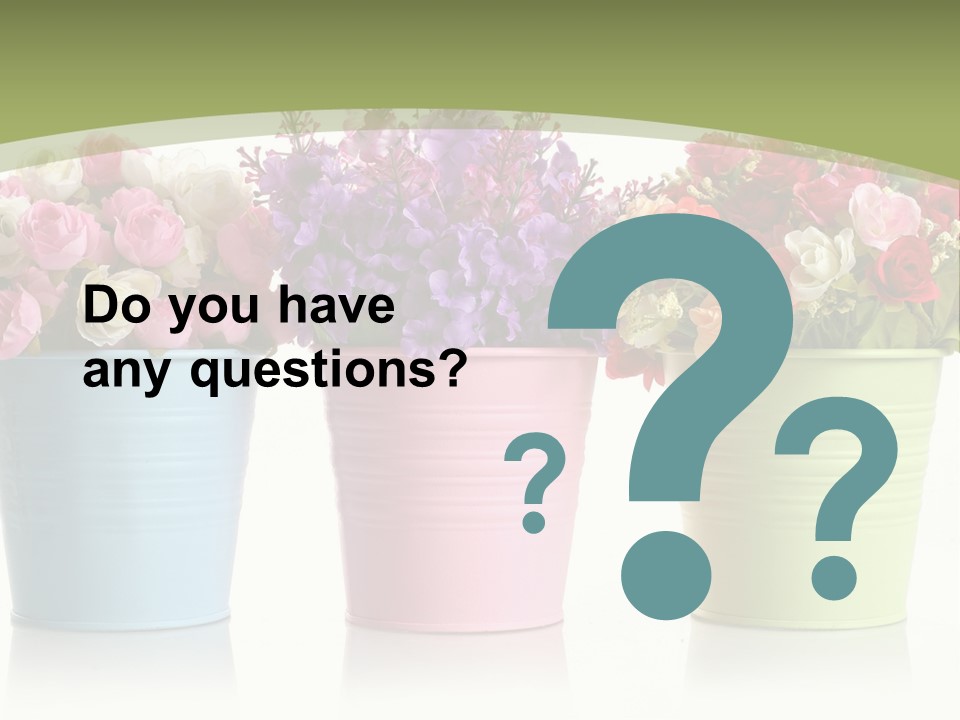 Botany White Photo PowerPoint Template