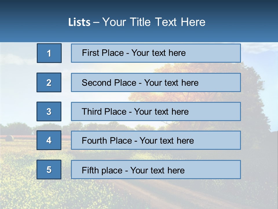 Scenics Sky Horizontal PowerPoint Template