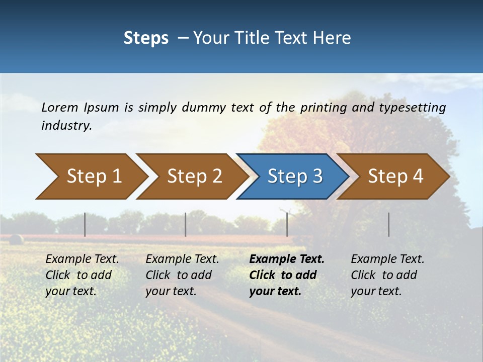 Scenics Sky Horizontal PowerPoint Template