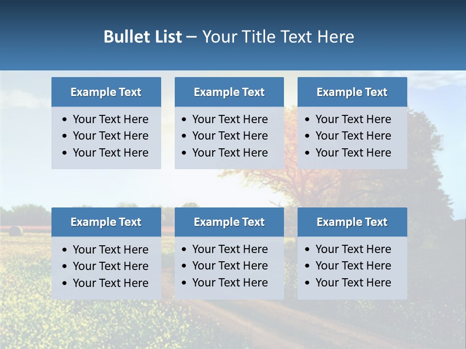 Scenics Sky Horizontal PowerPoint Template