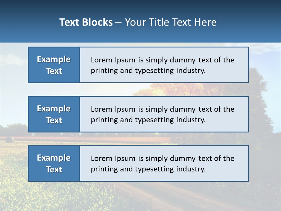 Scenics Sky Horizontal PowerPoint Template