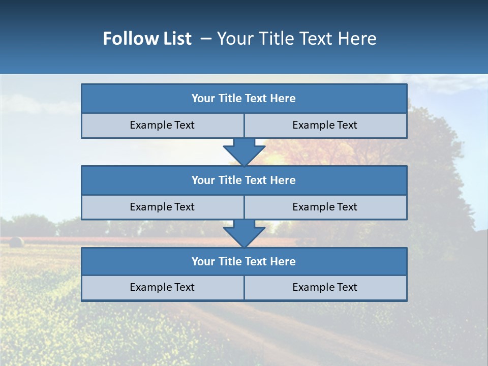 Scenics Sky Horizontal PowerPoint Template