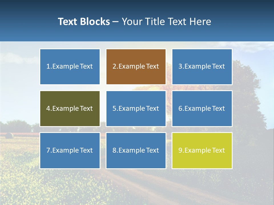 Scenics Sky Horizontal PowerPoint Template
