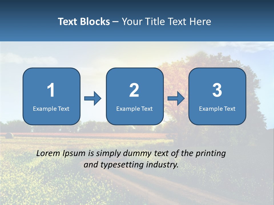 Scenics Sky Horizontal PowerPoint Template