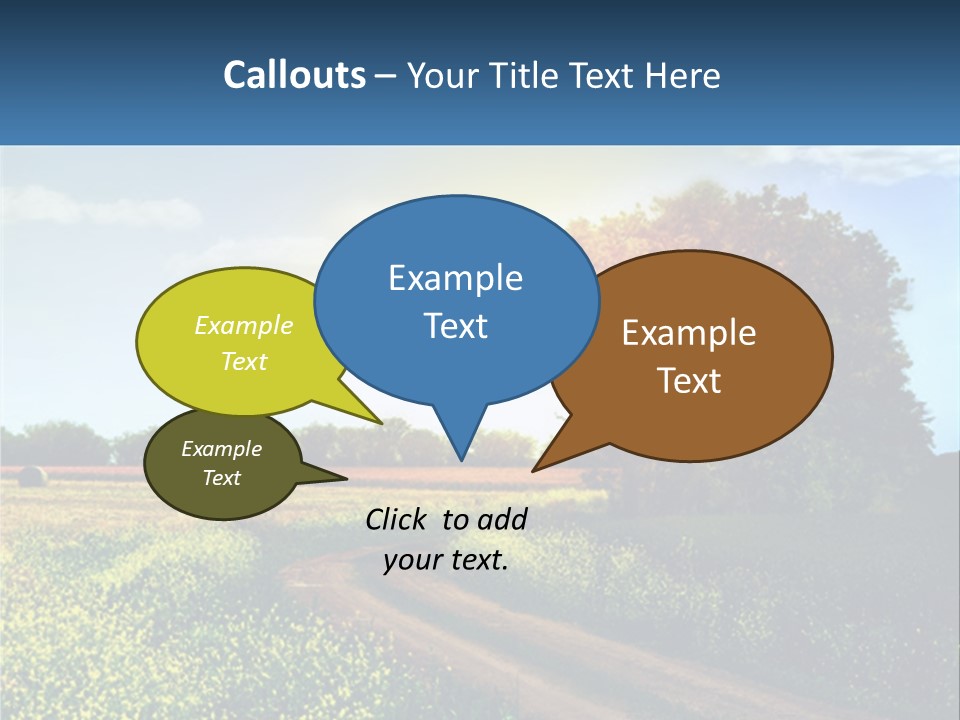 Scenics Sky Horizontal PowerPoint Template